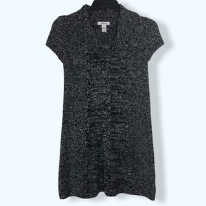 Style & Co Gray Cowl-Neck Sweater Dress Sz Med